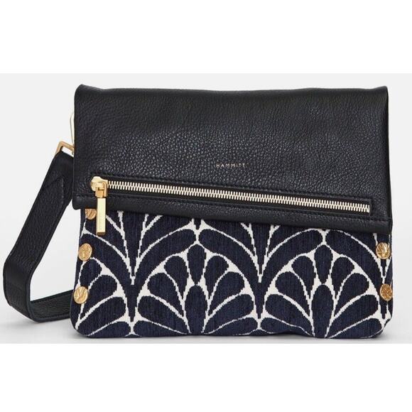 NWT Hammitt VIP Medium Navy Tapestry Crossbody